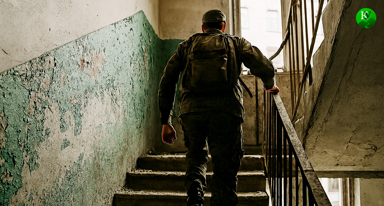 Военный на СВО. Иллюстрация создана «Кавказским узлом» с помощью ИИ в программе Copilot