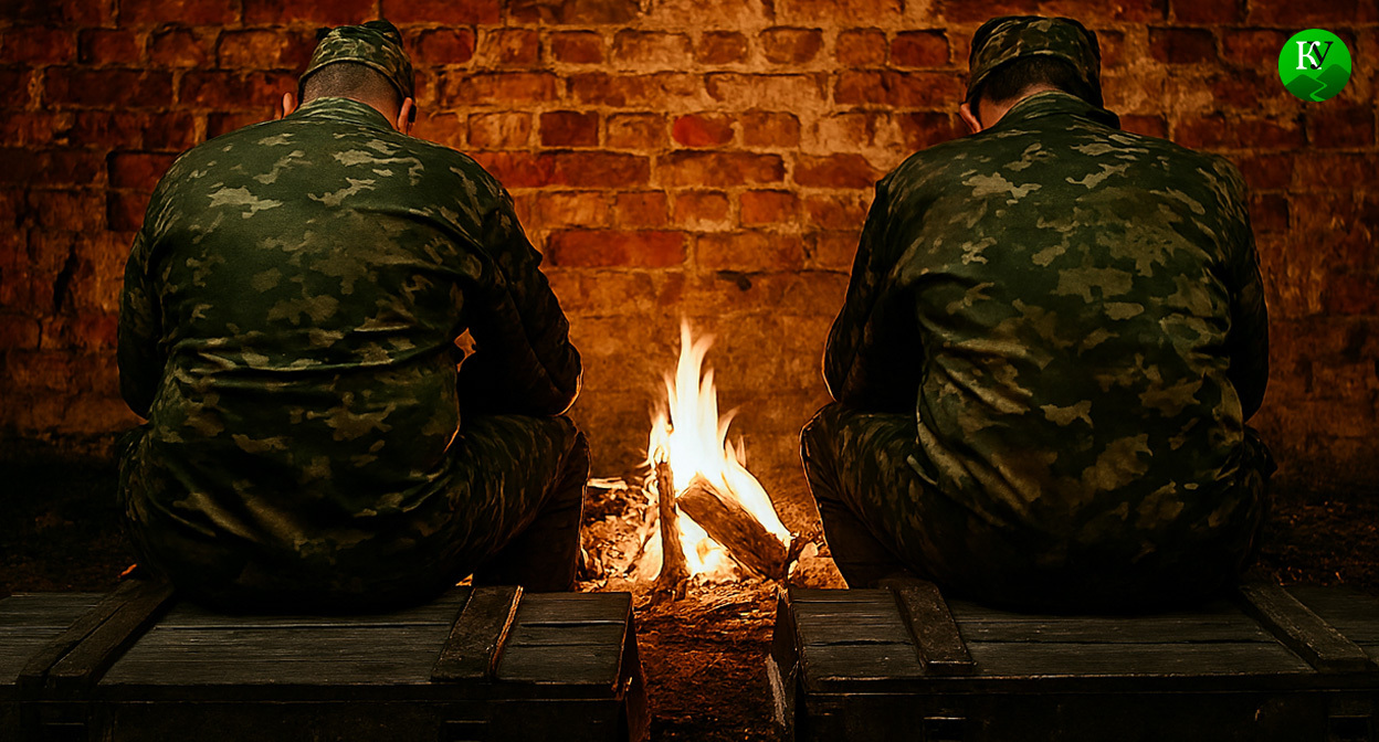 Военные на СВО. Иллюстрация создана «Кавказским узлом» с помощью ИИ в программе Copilot