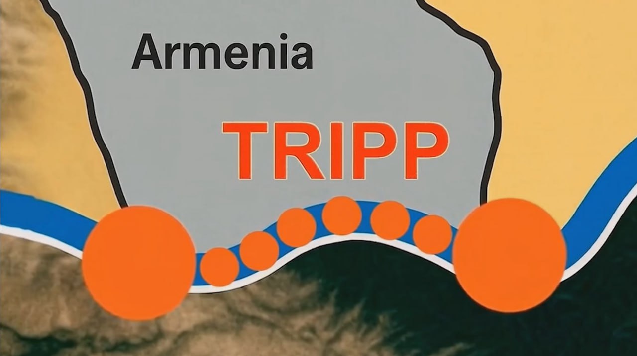 Участок дороги, получивший название "Маршрут Трампа". Иллюстрация JAMnews