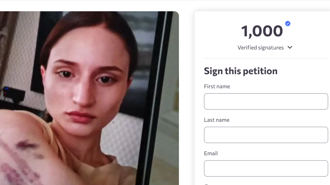 Страница петиции с требованием расследовать смерть Айшат Баймурадовой, https://www.change.org/p/justice-for-aishat-call-on-armenia-for-a-transparent-investigation


