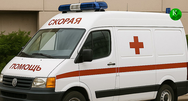 Машина скорой помощи. Иллюстрация "Кавказского узла" созданная ИИ при помощи программы Copilot