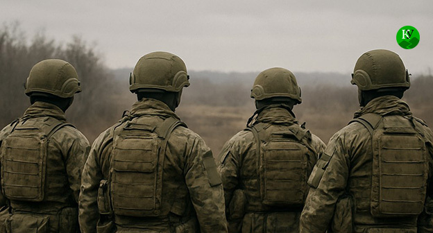 Военнослужащие. Иллюстрация "Кавказского узла" созданная ИИ при помощи программы Copilot