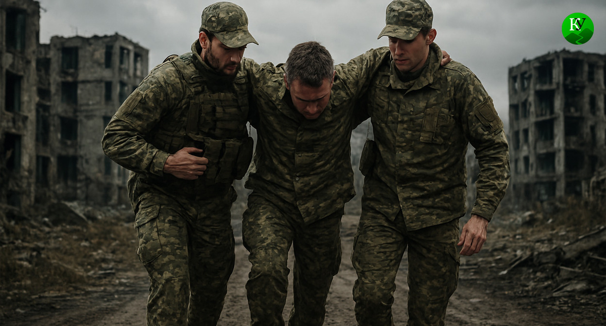 Военные на СВО. Иллюстрация создана «Кавказским узлом» с помощью ИИ в программе Copilot