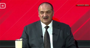 Сергей Меликов во время прямой линии. 28 ноября 2025 г. Скриншот видео https://t.me/agiprd/30188