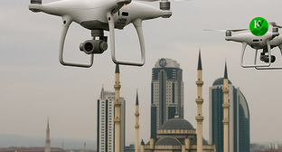 Беспилотники. Иллюстрация "Кавказского узла" созданная ИИ при помощи программы Copilot