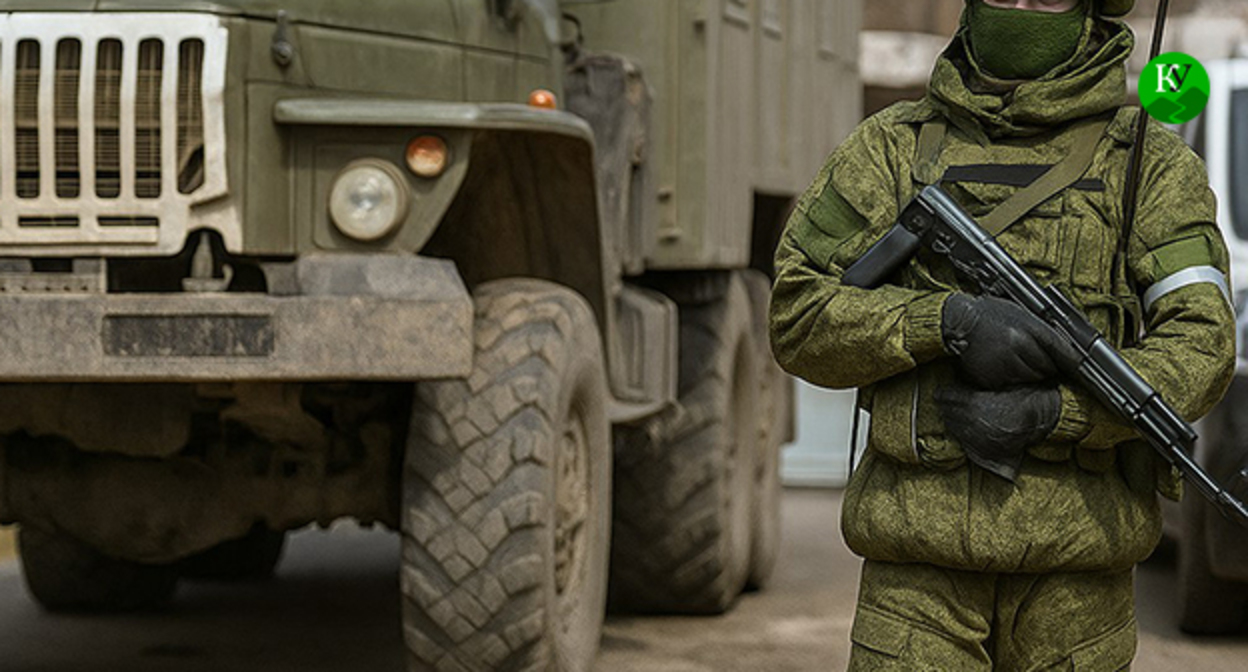 Военный. Иллюстрация "Кавказского узла" созданная ИИ при помощи программы Copilot