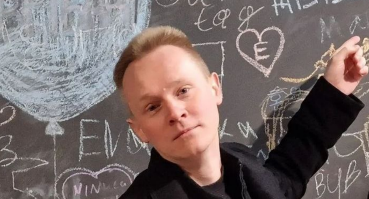 Владимир Жилинский (признан иноагентом). Скриншот фото из Telegram-канала "Псковская губерния" от 22.02.24, https://t.me/guberniaband/8250