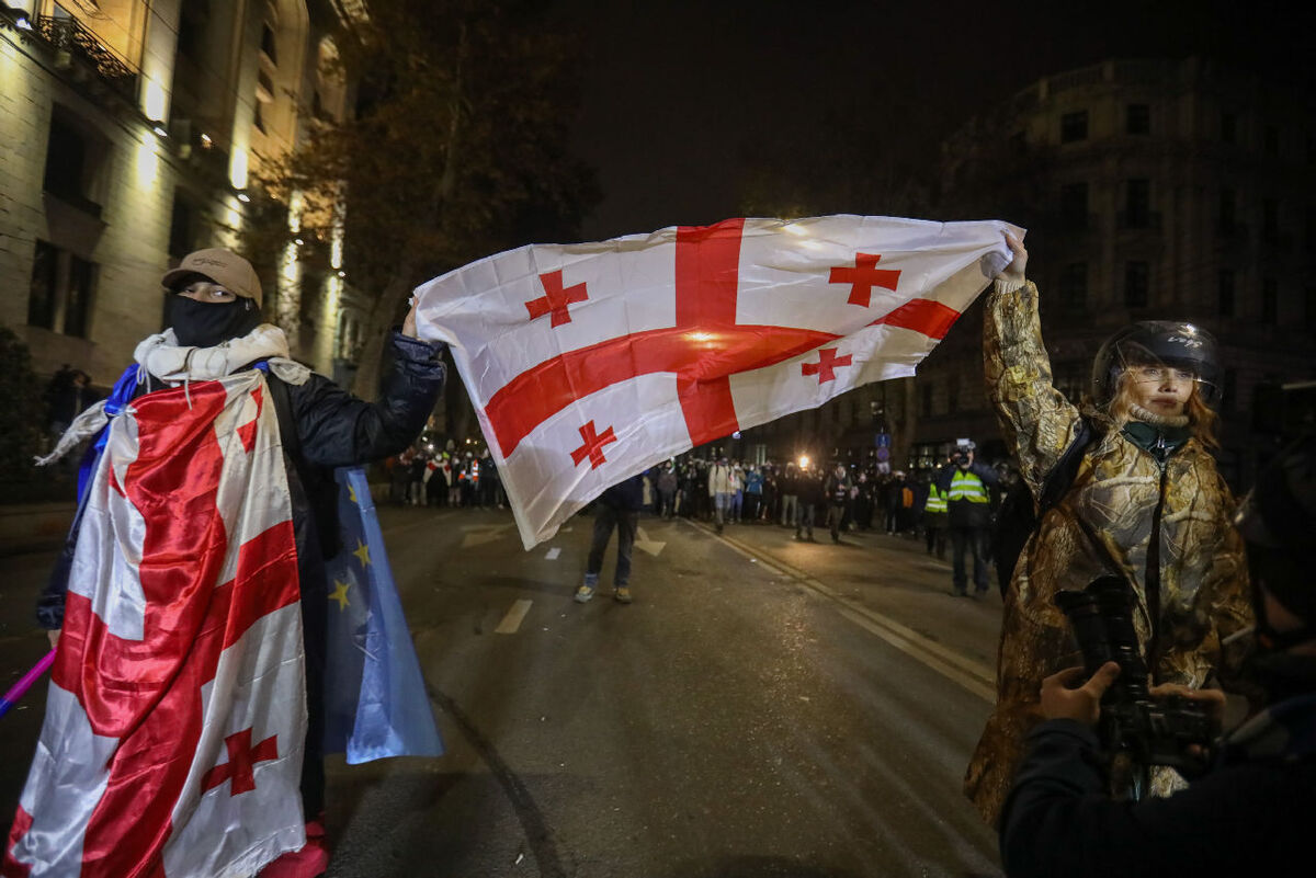 Акция протеста в Тбилиси. Декабрь 2025 г. Фото Азиза Каримова для "Кавказского узла2