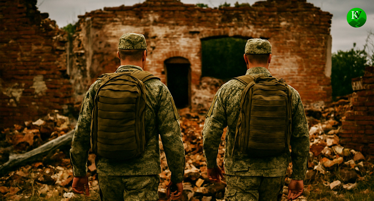 Военные на СВО. Иллюстрация создана «Кавказским узлом» с помощью ИИ в программе Copilot