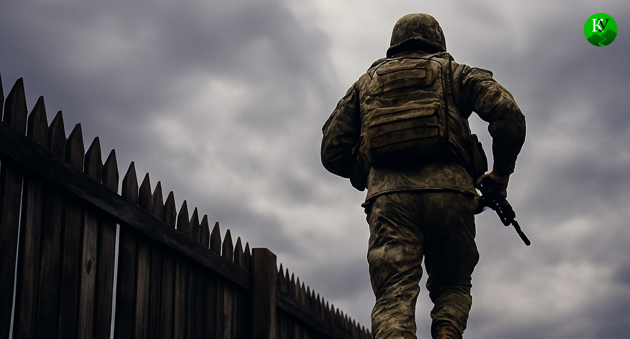 Военный на СВО. Иллюстрация создана «Кавказским узлом» с помощью ИИ в программе Copilot