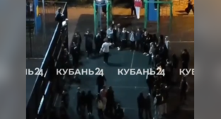 "Бойцовский клуб" в Краснодаре. Стоп-кадр видео "Кубань 24" https://t.me/kuban24/117059