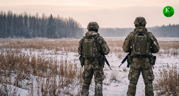 Военнослужащие. Иллюстрация создана "Кавказским узлом" при помощи ИИ в программе Copilot
