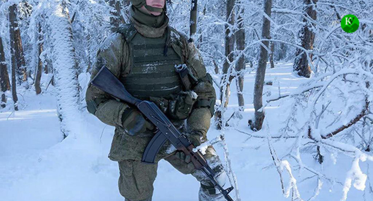 Военный. Иллюстрация создана "Кавказским узлом" при помощи ИИ в программе Copilot 