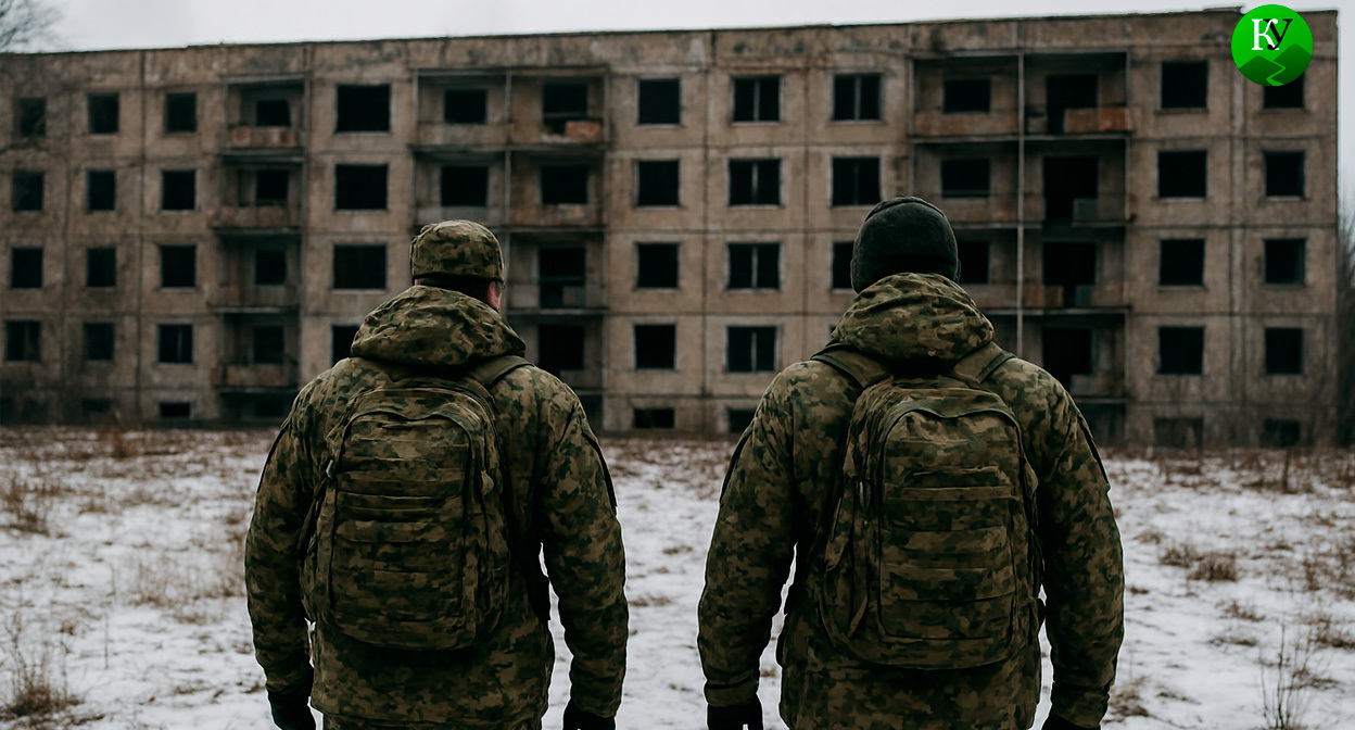 Военные на СВО. Иллюстрация создана «Кавказским узлом» с помощью ИИ в программе Copilot