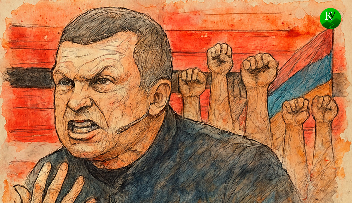 Соловьев. Иллюстрация создана «Кавказским узлом» с помощью ИИ в программе Copilot