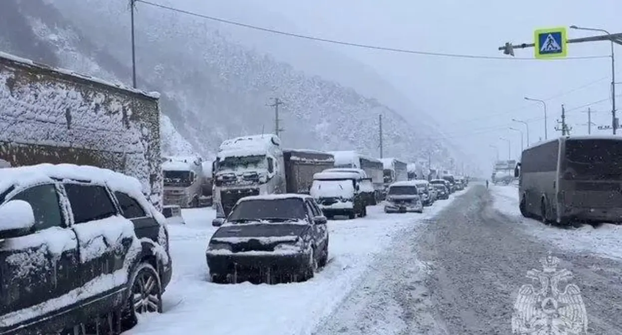 Военно-Грузинская дорога. Фото: МЧС РФ