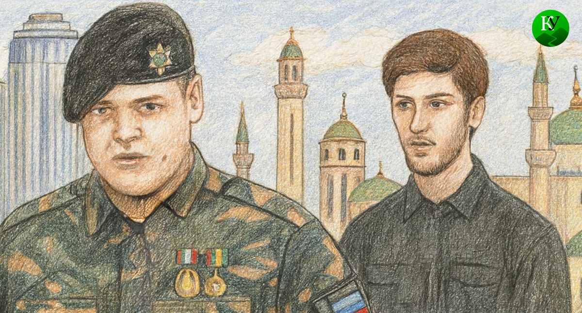 Адам и Али Кадыровы. Иллюстрация создана «Кавказским узлом» с помощью ИИ в программе Copilot Адам и Али Кадыровы. Иллюстрация создана «Кавказским узлом» с помощью ИИ в программе Copilot