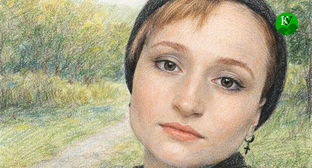 Айшат Баймурадова. Иллюстрация создана "Кавказским узлом" при помощи ИИ в программе Copilot