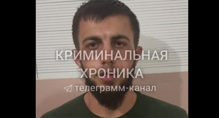 Подозреваемый в убийстве Мальвины Магомедовой. 29 января 2026 г. Скриншот видео https://t.me/criminal_chronicle/8530