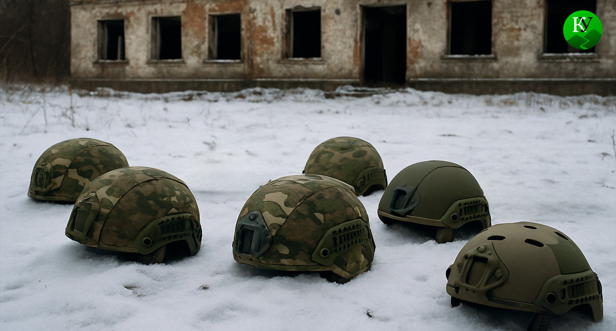 Каски военных. Иллюстрация создана «Кавказским узлом» с помощью ИИ в программе Copilot Каски военных. Иллюстрация создана «Кавказским узлом» с помощью ИИ в программе Copilot