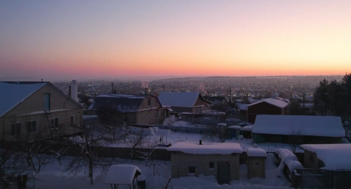 Котово зимой. Кадр видео Kotovo_live https://vk.com/video-137671961_456242240