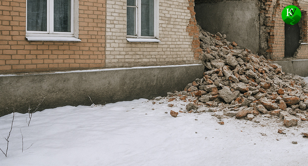 Обрушение кладки. Иллюстрация создана «Кавказским узлом» с помощью ИИ в программе Copilot Обрушение кладки. Иллюстрация создана «Кавказским узлом» с помощью ИИ в программе Copilot