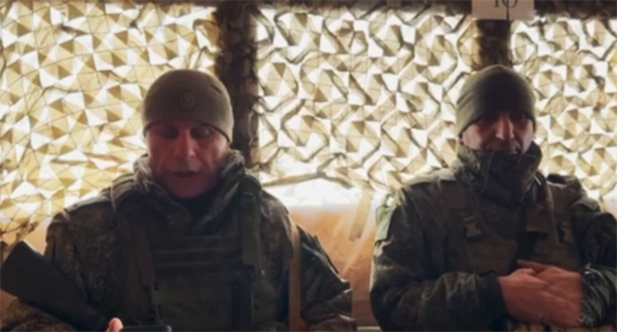 Кадр видеообращения участников СВО к Сергею Меликову. Скриншот видео https://t.me/KAIF_Dagestana/24827