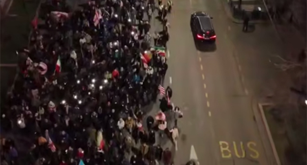 Акция протеста в Тбилиси. Февраль 2026 г. Скриншот видео https://t.me/Tbilisi_life/44798 Акция протеста в Тбилиси. Февраль 2026 г. Скриншот видео https://t.me/Tbilisi_life/44798