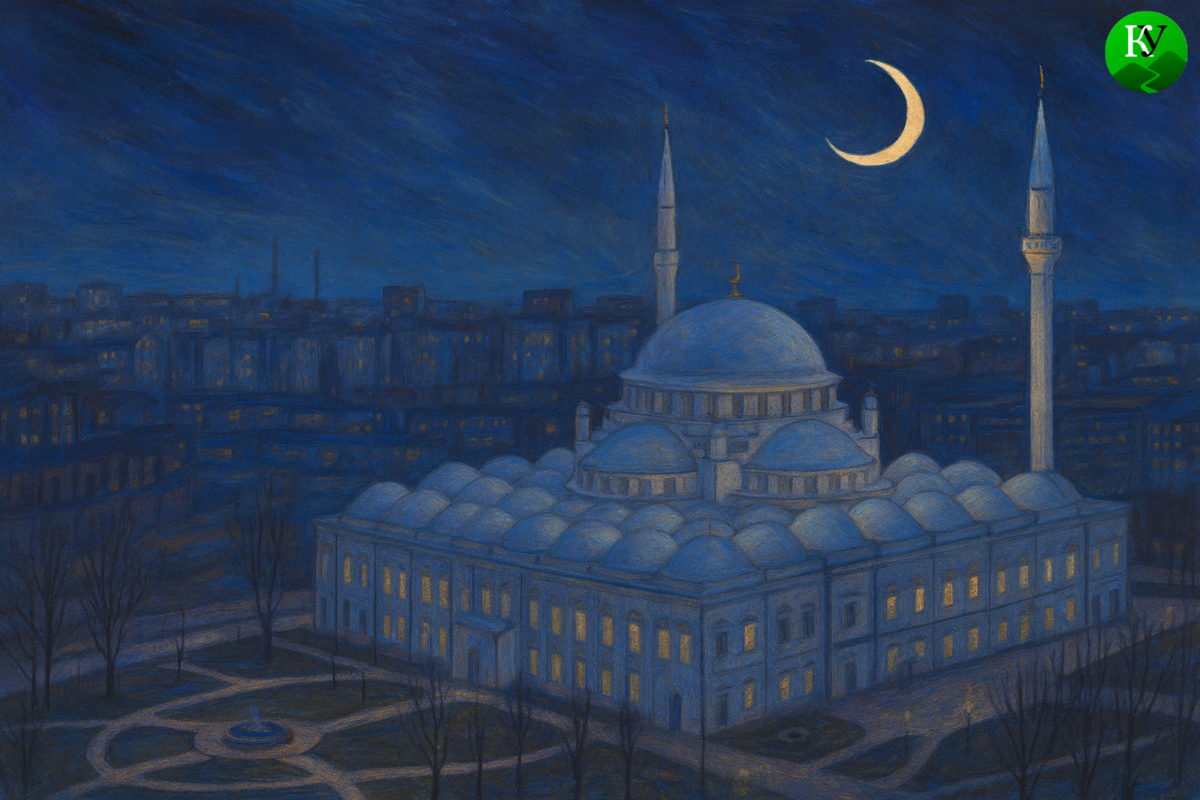 Мечеть. Иллюстрация создана "Кавказским узлом" с помощью ИИ.