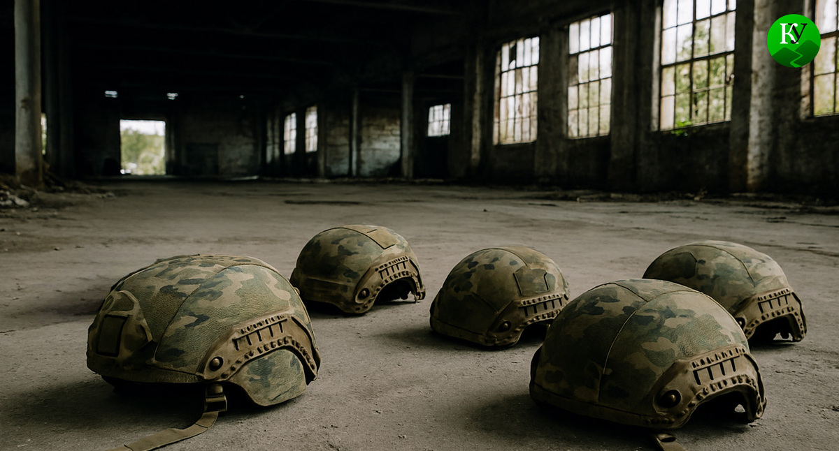 Каски военных. Иллюстрация создана «Кавказским узлом» с помощью ИИ в программе Copilot Каски военных. Иллюстрация создана «Кавказским узлом» с помощью ИИ в программе Copilot