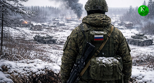 Военнослужащий. Иллюстрация создана "Кавказским узлом" при помощи ИИ в программе Copilot Военнослужащий. Иллюстрация создана "Кавказским узлом" при помощи ИИ в программе Copilot