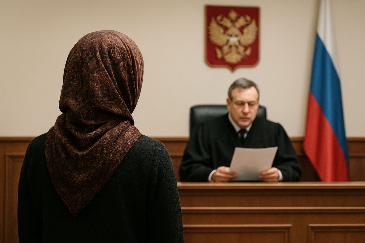 Женщина в суде. Иллюстрация создана «Кавказским узлом» с помощью ИИ в программе Copilot Женщина в суде. Иллюстрация создана «Кавказским узлом» с помощью ИИ в программе Copilot