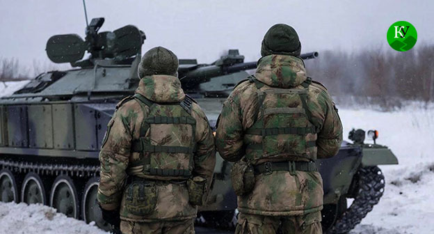 Военнослужащие. Иллюстрация создана "Кавказским узлом" при помощи ИИ в программе Copilot