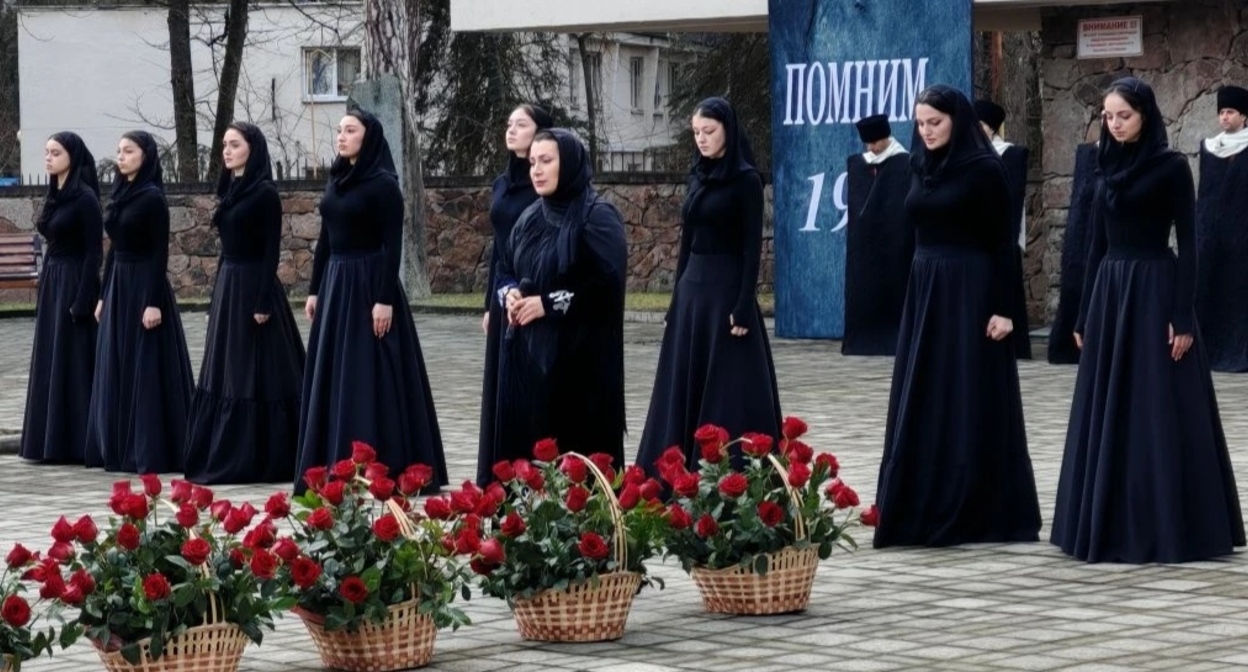 Участники акции в Нальчике. 8 марта 2026 года. Фото корреспондента "Кавказского узла".