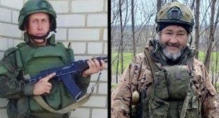 Виктор Сальников, Сабир Кабдукулов. Фото из телеграм-канала администрации Володарского района https://t.me/regionvol/ Коллаж "Кавказского узла"