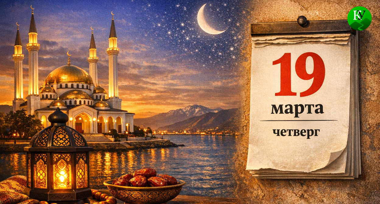 Рамадан. Иллюстрация создана «Кавказским узлом» с помощью ИИ в программе Copilot