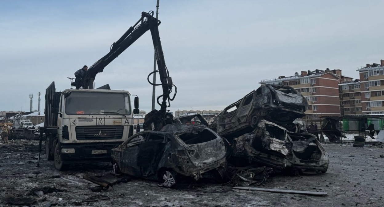 Последствия воздушной атаки в ауле Новая Адыгея. Фото из телеграм-канала Мурата Кумпилова https://t.me/muratkumpilov Последствия воздушной атаки в ауле Новая Адыгея. Фото из телеграм-канала Мурата Кумпилова https://t.me/muratkumpilov