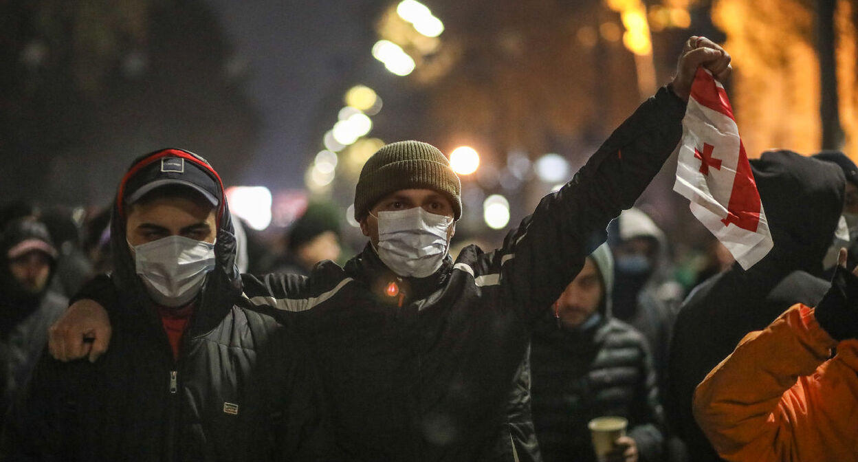 Акция протеста. Фото Азиза Каримова для "Кавказского узла" Акция протеста. Фото Азиза Каримова для "Кавказского узла"