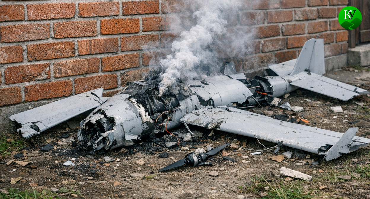 Обломки БПЛА. Иллюстрация создана «Кавказским узлом» с помощью ИИ в программе Copilot Обломки БПЛА. Иллюстрация создана «Кавказским узлом» с помощью ИИ в программе Copilot