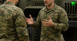 Военные на СВО. Иллюстрация создана «Кавказским узлом» с помощью ИИ в программе Copilot