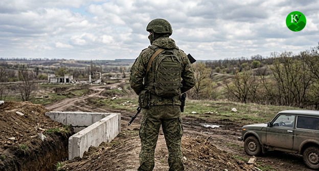 Военнослужащий. Иллюстрация создана "Кавказским узлом" при помощи ИИ в программе Copilot