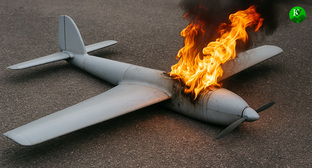 Обломки БПЛА. Иллюстрация создана «Кавказским узлом» с помощью ИИ в программе Copilot