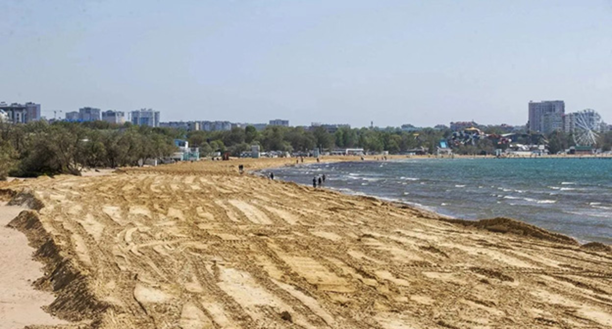 Пляж в Анапе. 13 мая 2026 г. Фото: https://t.me/opershtab23/16020