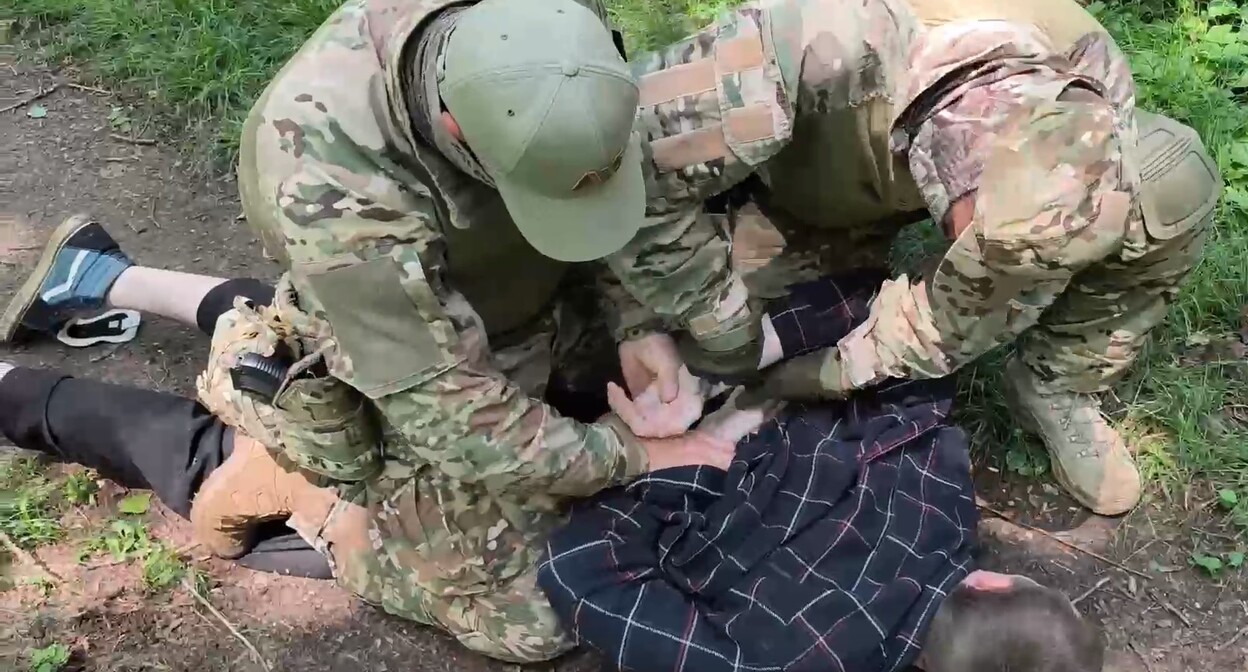 Видео ЦОС ФСБ России, опубликованное в телеграм-канале ТАСС. Видео ЦОС ФСБ России, опубликованное в телеграм-канале ТАСС.