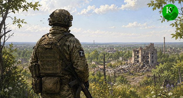 Военнослужащий. Иллюстрация создана "Кавказским узлом" при помощи ИИ в программе Copilot