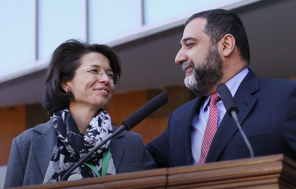 Вероника Зонабенд и Рубен Варданян. Скриншот фото https://armeniatoday.am/republicofartsakh-ru/1099023/