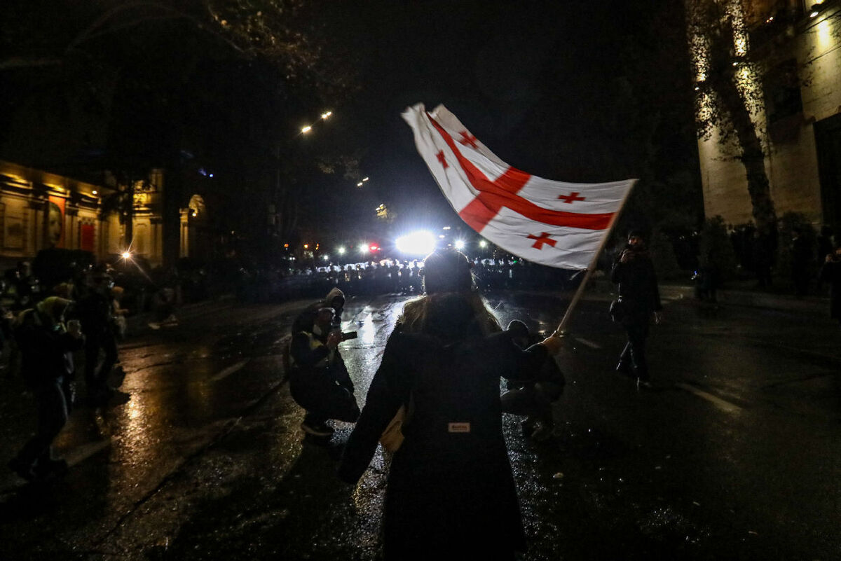 Акция протеста в Тбилиси. Фото "Кавказского узла".