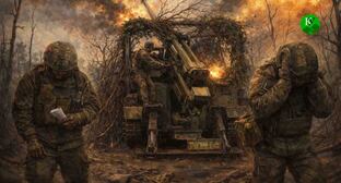 Военнослужащие в зоне СВО. Иллюстрация создана 