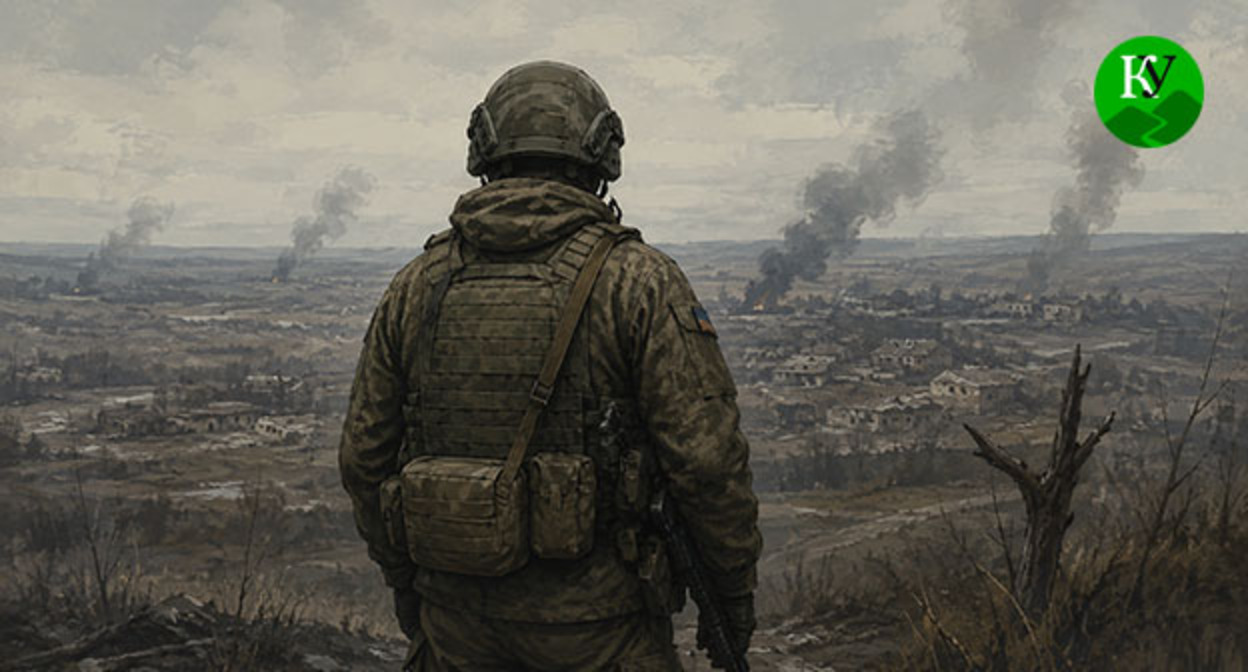 Военнослужащий. Иллюстрация создана "Кавказским узлом" при помощи ИИ в программе Copilot