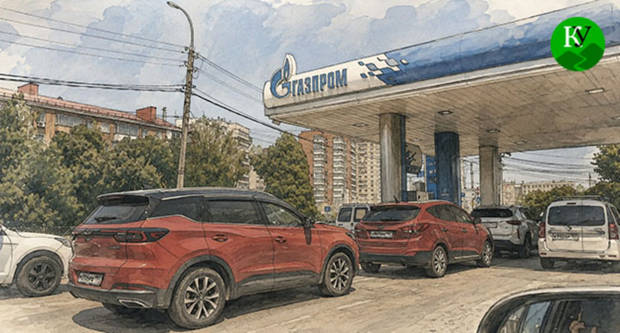 Очередь на заправку. Иллюстрация создана "Кавказским узлом" при помощи ИИ в программе Copilot Очередь на заправку. Иллюстрация создана "Кавказским узлом" при помощи ИИ в программе Copilot